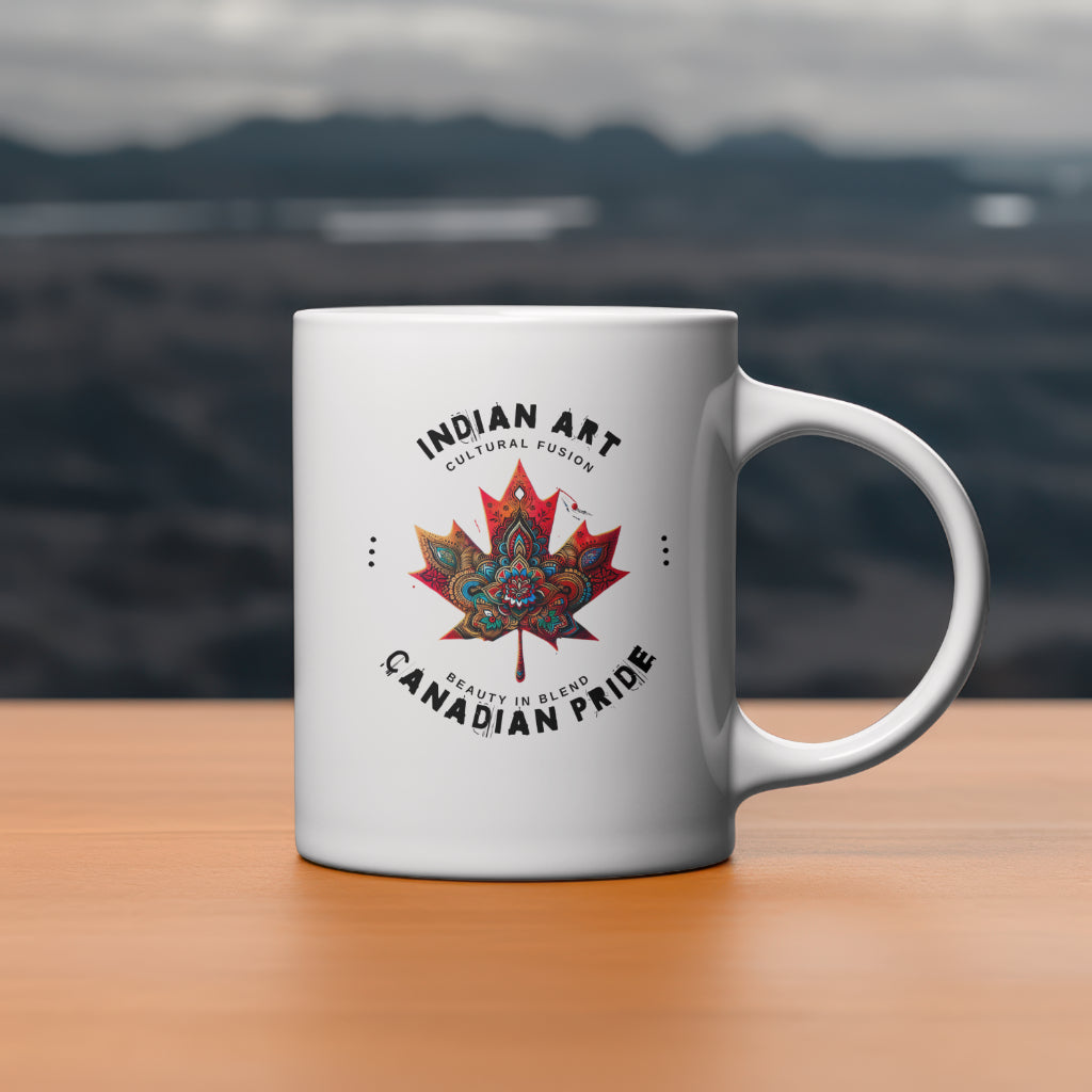 Indigo - White Coffee Tea Mug