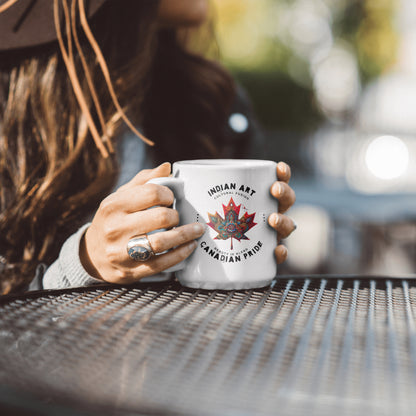Indigo - White Coffee Tea Mug