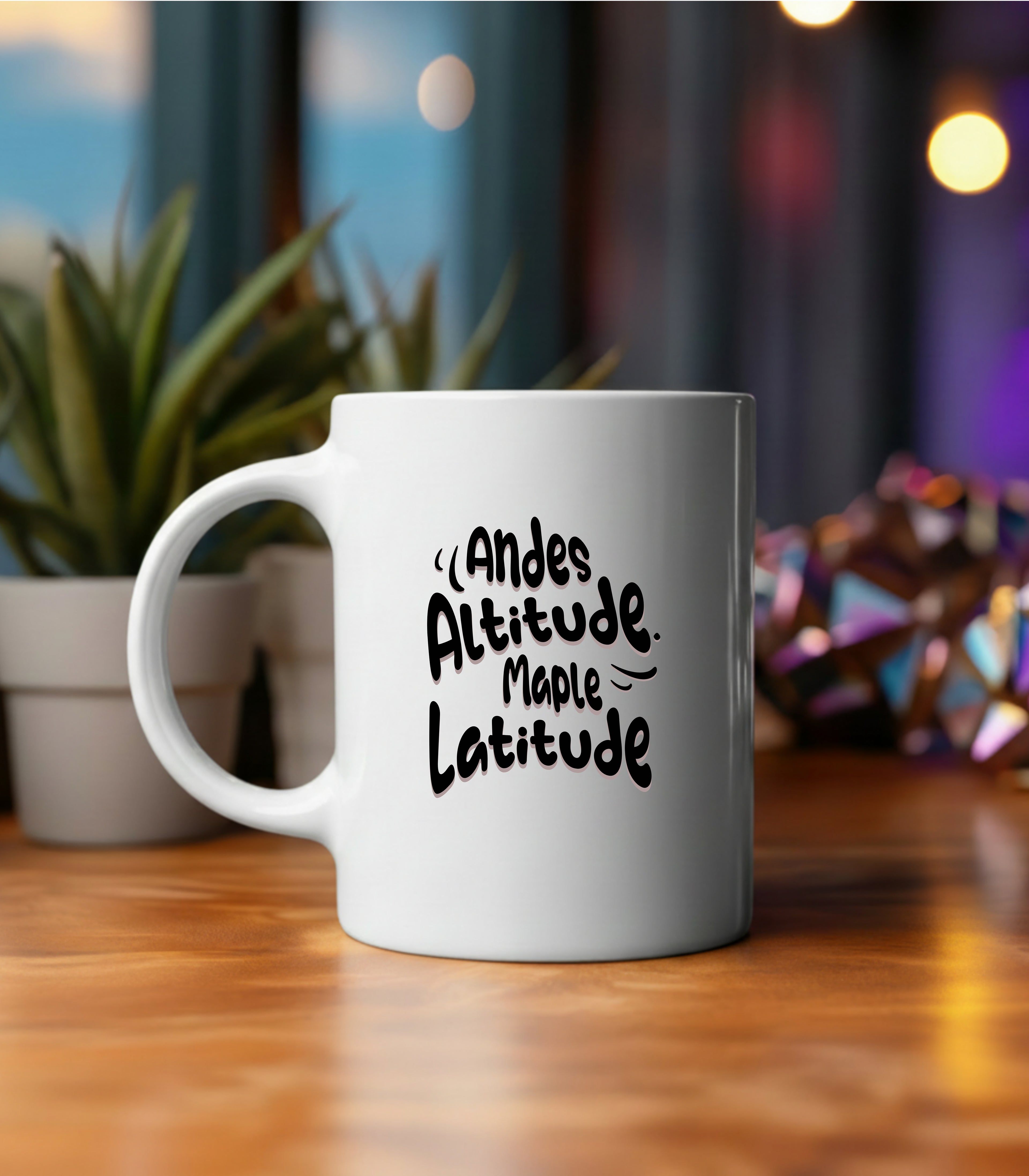 Axis - White Coffee Tea Mug - Double-Sided Printed