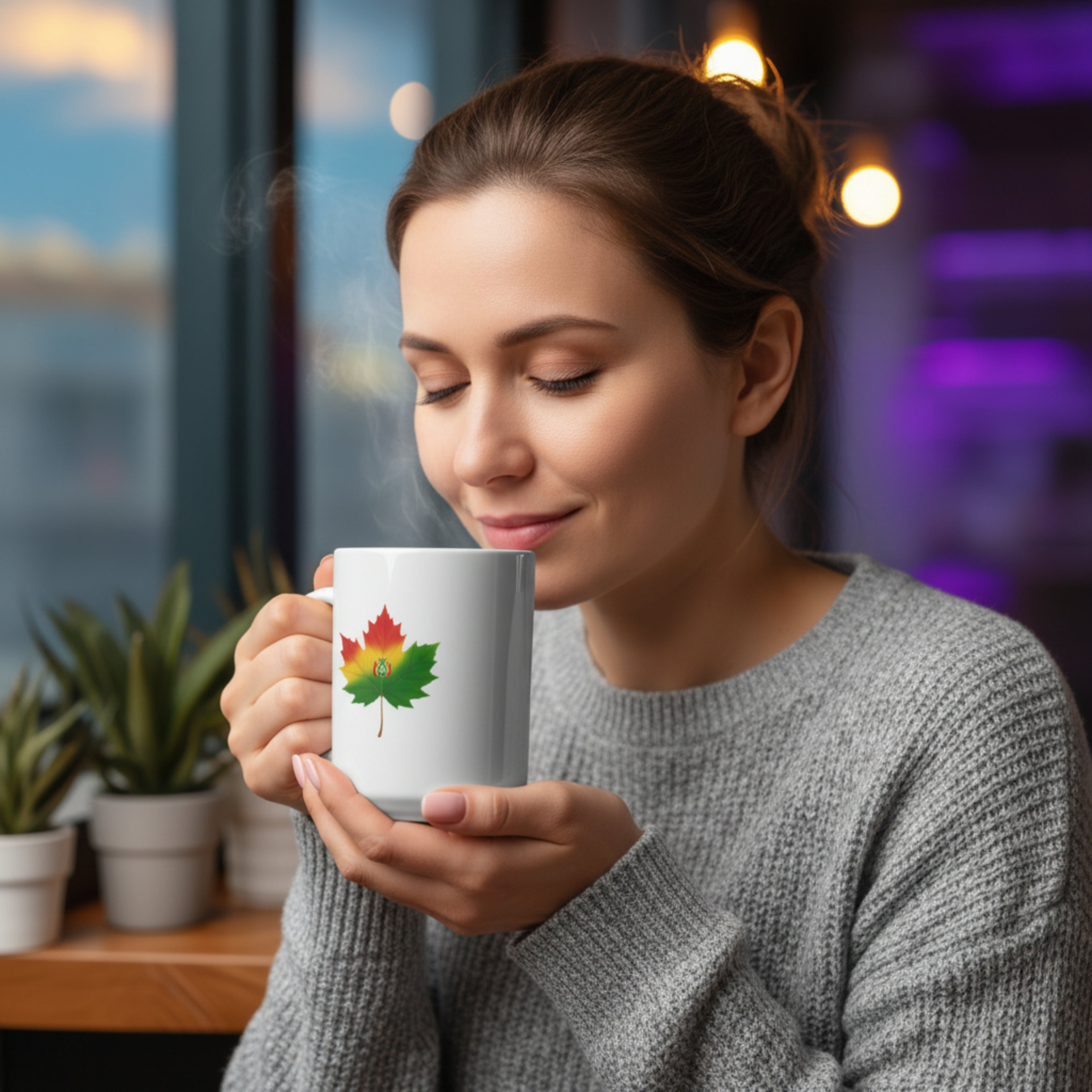 Axis - White Coffee Tea Mug - Double-Sided Printed