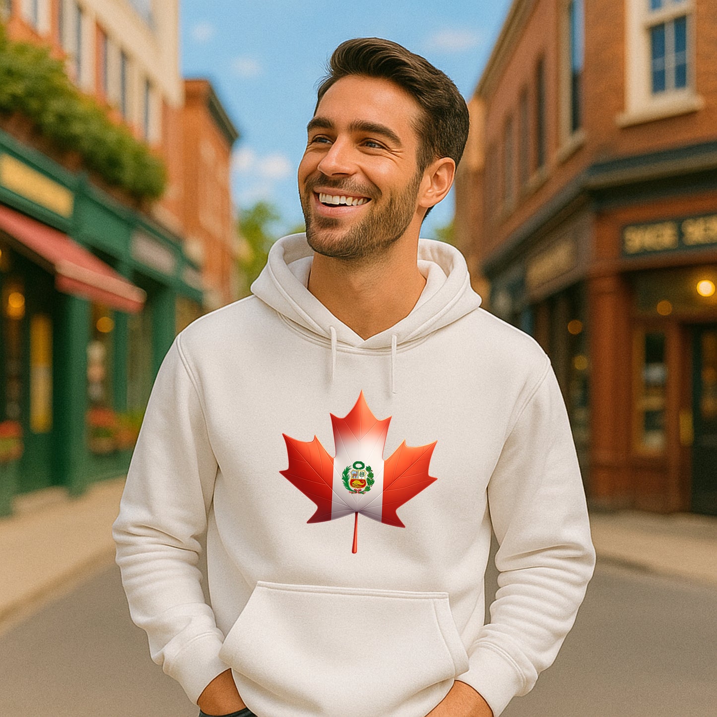 Rootes - Full Front Unisex Hoodie - Double-Sided Printed