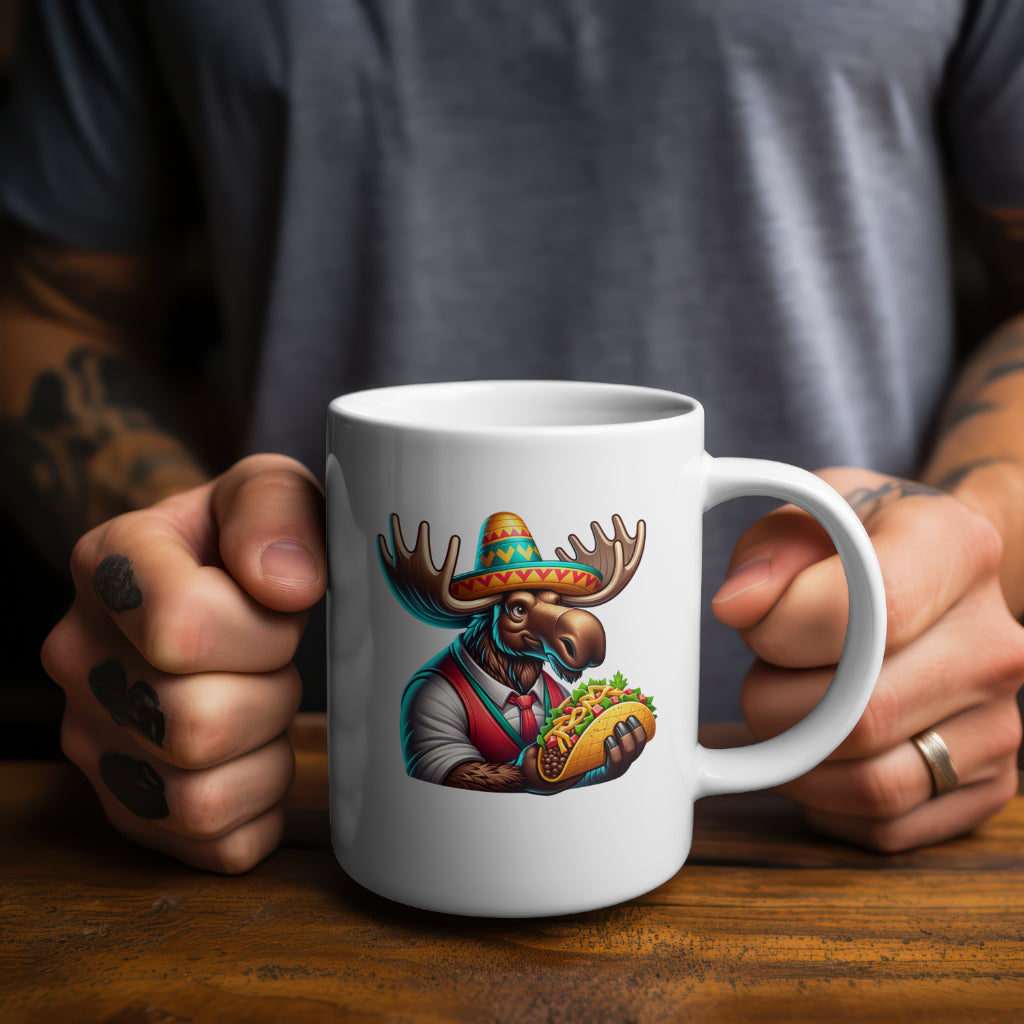 Texican - White Coffee Tea Mug - Double-Sided Printed