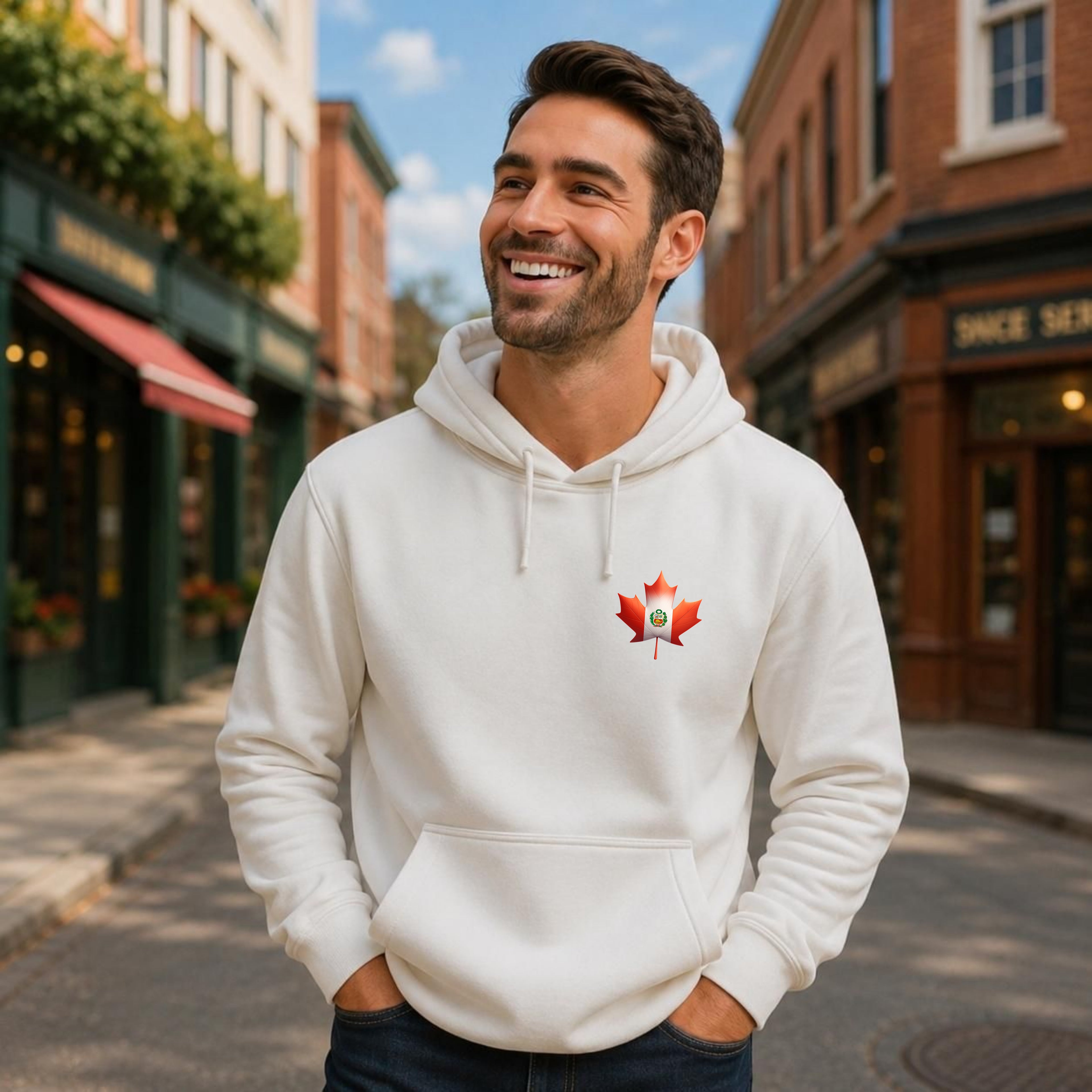 Rootes - Left Chest Unisex Hoodie - Double-Sided Printed