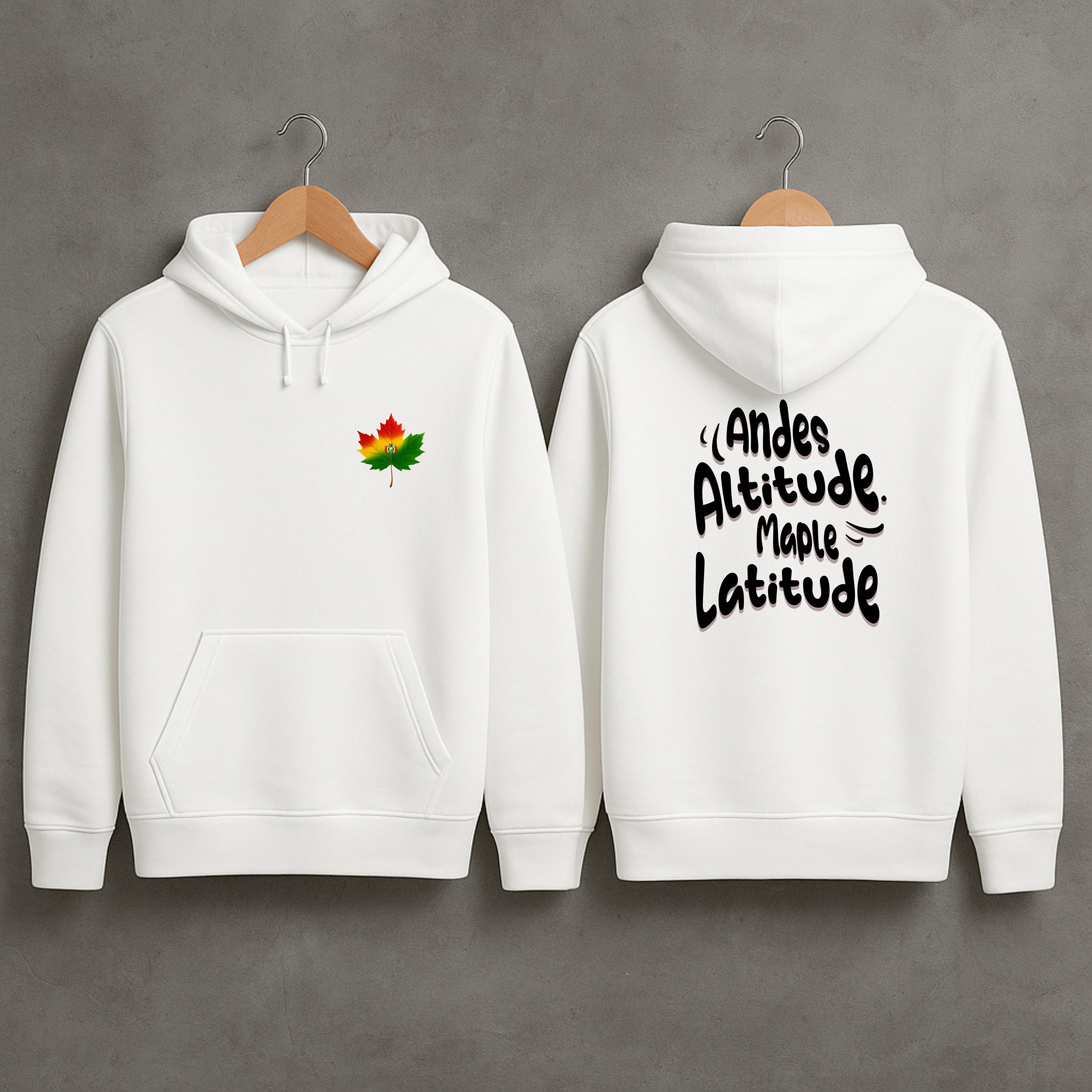 Axis - Left Chest Unisex Hoodie - Double-Sided Printed